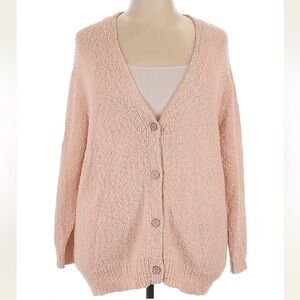 NWT Barefoot Dreams Cardigan Sweater Peach Colored Size 2X